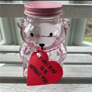 Bear glass jar containers/multi purpose